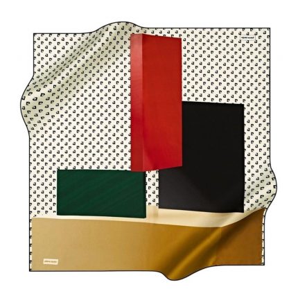 Pierre Cardin Sura İpek Eşarp 7705230-312-48767 Siyah Karışık Desen