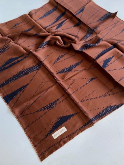 Pierre Cardin Sura İpek Eşarp 8748230-361-48771 Kahve Karışık Desen