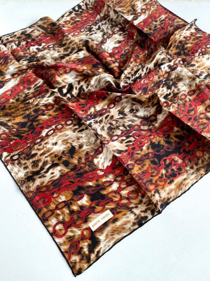 Pierre Cardin Sura İpek Eşarp 8776230-312-48718 Kırmızı Karışık Desen