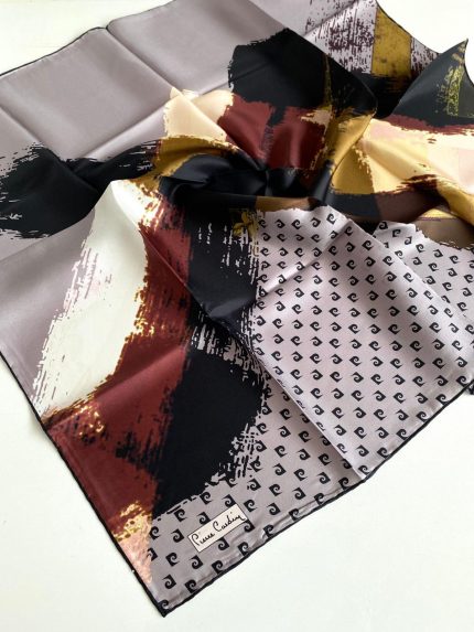 Pierre Cardin Tivil İpek Eşarp 8496438-912-48735 Vizon Karışık Desen