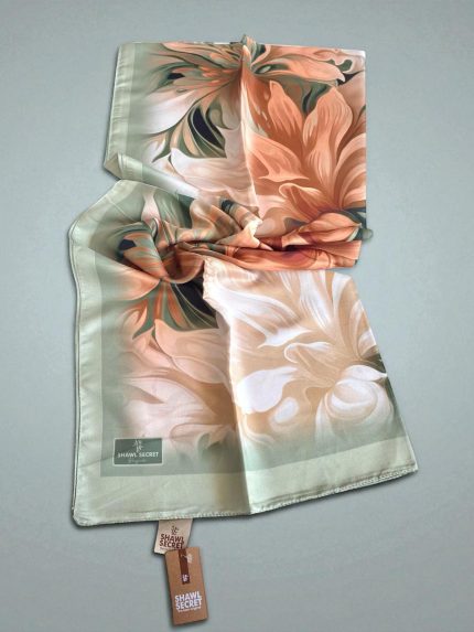 Shawl Secret Bergüzar Kokulu Tivil Soft Şal 50018 Yeşil Karışık Desen