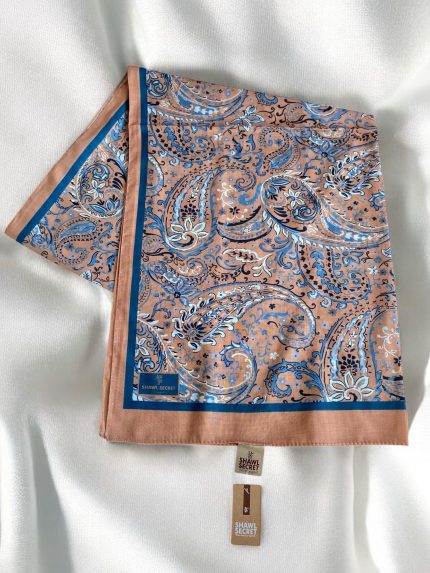 Shawl Secret Glamour Pamuklu Etnik Soft Şal 49526 Somon