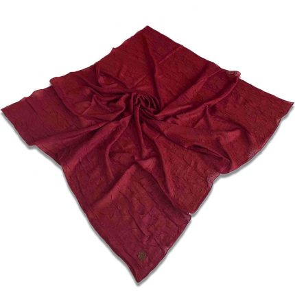 Shawl Secret Yazlık Kraş Eşarp Bordo - 32074