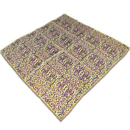 Silk Home Gri Pembe Karma Desen Tivil İpek Eşarp 11426-233