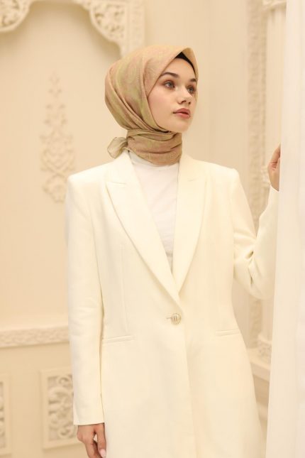 Silk Home Soft Eşarp 48892 Fıstık Yeşili Karışık Desen 