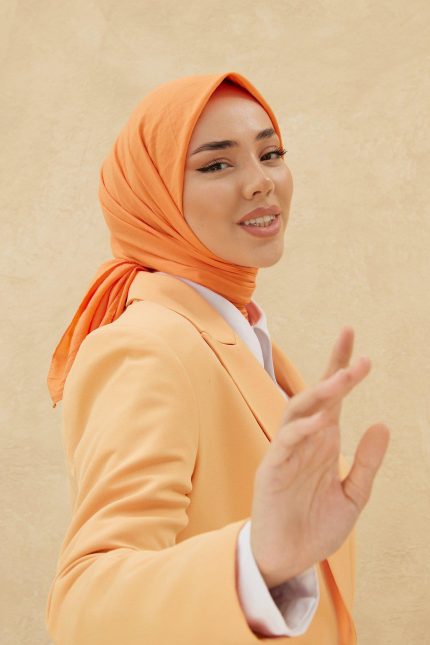 Silk Home Tensel Aerobin Eşarp 36788 Turuncu Düz Renk
