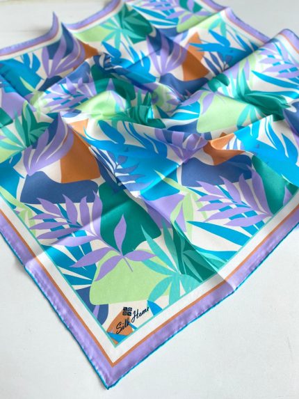 Silk Home Tivil Saf İpek 11406-05 Lila Karışık Desen