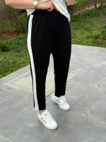 Kadın Modal Dokulu Kumaş Yanı şeritli Takım - Görsel 3