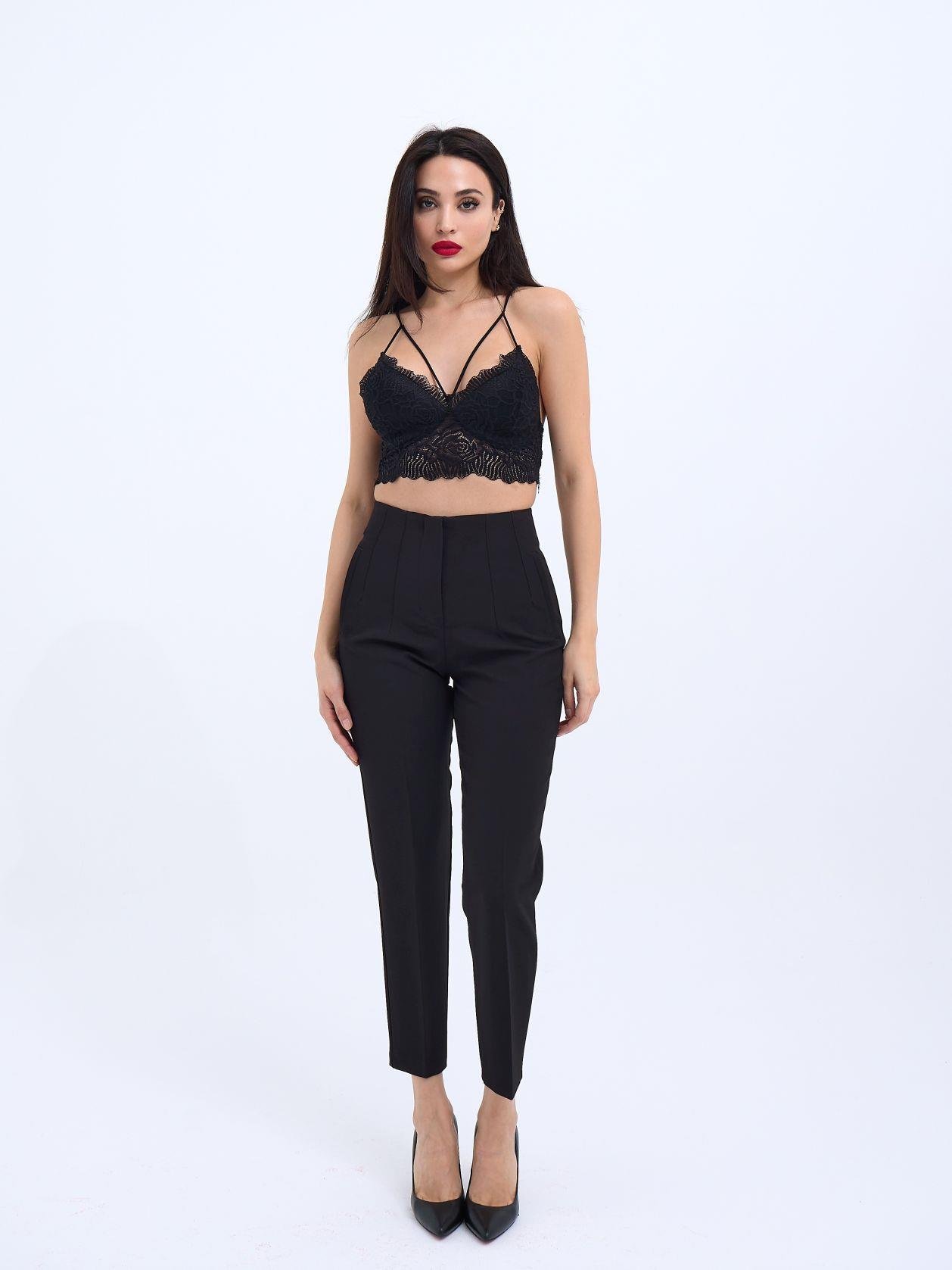 022794ccca2d7399e7fc 7254 PANTOLON-SİYAH - Görsel 1