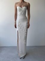 Stor Gül Detaylı Elbise - Görsel 2