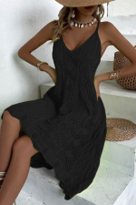 Kadın Ince Askılı Triko Elbise - Görsel 2