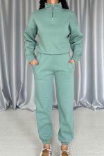 Mint Üç İplik Eşofman Takım - Görsel 3