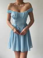 Aria Büzgü Askılı Elbise - Görsel 2