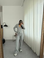 Selanik Kumaş Ön Düğmeli Ceket Çımalı PantolunTakım - Görsel 2