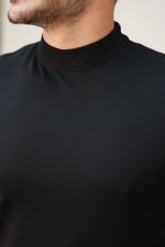 Erkek Yarım Balıkçı Yaka Kısa Kollu Tişört - Görsel 3