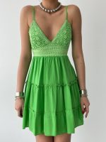 Nivel Göğsü Büzgülü Elbise - Görsel 2