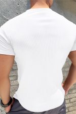 Erkek Kısa Kollu Bisiklet Yaka Burgu Bluz - Görsel 2