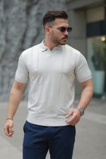 Erkek Hemşire Yaka Kısa Kollu Tişört - Görsel 2