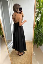 7073 ELBİSE-SİYAH - Görsel 2