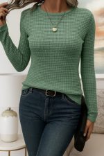 Kadın Uzun Kollu Bisiklet Yaka Triko Kazak - Görsel 2