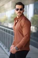 Erkek Uzun Kollu Regular Sofya Keten Gömlek - Görsel 2