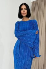 Saks İspanyol Kol Piliseli Elbise - Görsel 2