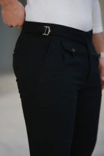 Erkek Bel Toka Detaylı Pileli Pantolon - Görsel 2