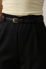 Kemer Pens Detaylı Pantolon - Siyah - Görsel 3