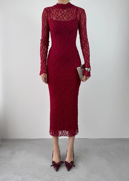 Vedo Çiçek Detaylı Elbise