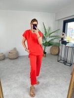 Kadın Bisiklet Yaka Paça Pensli Aerobin Kumaş İkili Takım