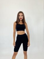 13152 FİTİLLİ ŞORT-SİYAH - Görsel 2