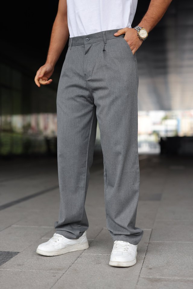 235f86a9de3bcc20805d6fe025e97a98 Erkek Beli Lastikli Baggy Pantolon - Görsel 1