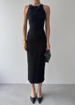 Lers Çiçek Detaylı Elbise - Görsel 2