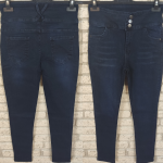 Yüksek Bel Likralı Jean Pantolon 90 Cm - Görsel 2
