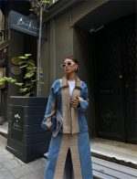 CHANEL GARNİLİ KOT MONT - Bej - Görsel 2