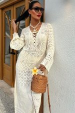 Birit Detaylı Ajurlu Elbise 2838 - Görsel 2