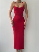 Blear Sırt Bağlamalı Elbise - Görsel 2