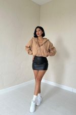 Vizon Kısa Fermuarlı Bomber Ceket - Görsel 2