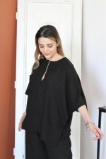 Siyah V Yaka Takım - Görsel 2