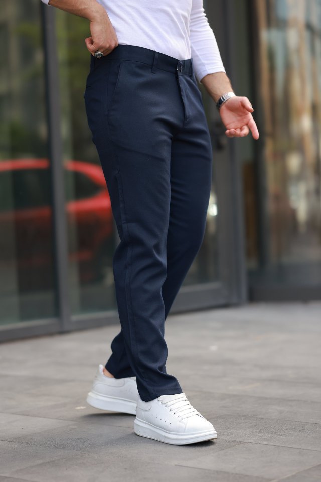 2a13852a75f3e4410f3746b3074b6501 Erkek Dokuma Kumaş Pantolon - Görsel 1