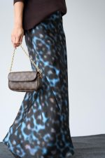 Uzun Saten ETEK - Siyah-Mavi - Görsel 3