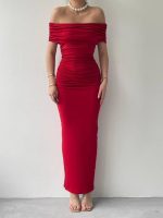 Milan Madonna Yaka Kalem Elbise - Görsel 2