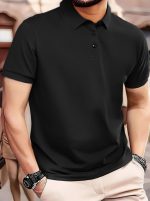 Erkek Kısa Kollu Yakalı Viskon Iki Iplik Erkek Bluz - Görsel 3