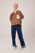 Etnik Cep Detaylı Kahverengi Gömlek - Görsel 2