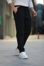Erkek Beli Bağcıklı Jogger Pantolon - Görsel 2