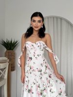 Poses Omuz Bağlamalı Elbise - Görsel 3