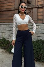 Bol Paça Palazzo Pantolon 0080 - Görsel 3