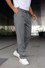 Erkek Beli Lastikli Baggy Pantolon - Görsel 2