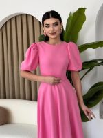 Catania Balon Kol Elbise - Görsel 3