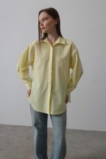 Uzun Kol Gömlek - Sarı - Görsel 2